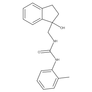 1-((1-hydroxy-2,3-dihydro-1H-inden-1-yl)methyl)-3-(o-tolyl)urea Structure