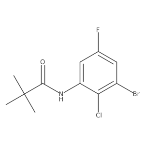 N-(3-bromo-2-chloro-5-fluorphenyl)pivalamide Structure
