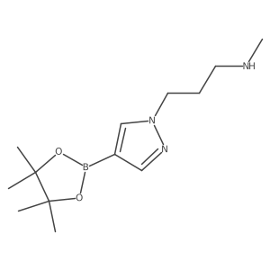 N-methyl-4-(4,4,5,5-tetramethyl-1,3,2-dioxaborolan-2-yl)-1H-Pyrazole-1-propanamine结构式