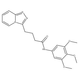 4-([1,2,4]triazolo[4,3-a]pyridin-3-yl)-N-(3,4,5-trimethoxyphenyl)butanamide Structure