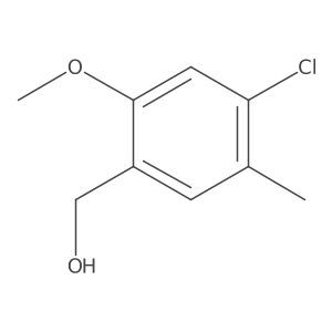 (4-Chloro-2-methoxy-5-methylphenyl)methanol Structure