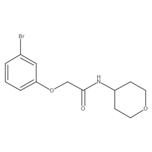 2-(3-Bromophenoxy)-N-(tetrahydro-2H-pyran-4-yl)acetamide Structure
