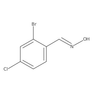 (NE)-N-[(2-bromo-4-chlorophenyl)methylidene]hydroxylamine Structure