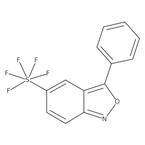 3-Phenyl-5-(pentafluorosulfanyl)benzo[c]isoxazole结构式