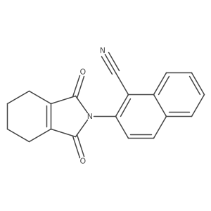 2-(1,3,4,5,6,7-Hexahydro-1,3-dioxo-2H-isoindol-2-yl)-1-naphthalenecarbonitrile Structure