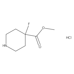 Methyl 4-fluoropiperidine-4-carboxylate hydrochloride结构式