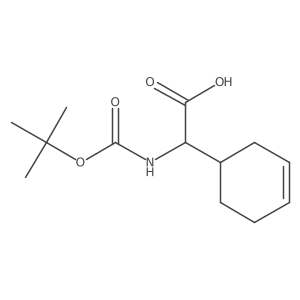 2-Cyclohex-3-en-1-yl-2-[(2-methylpropan-2-yl)oxycarbonylamino]acetic acid Structure