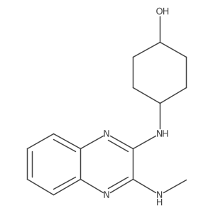 (1r,4r)-4-((3-(Methylamino)quinoxalin-2-yl)amino)cyclohexanol结构式