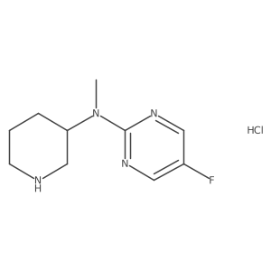 (S)-5-fluoro-N-methyl-N-(piperidin-3-yl)pyrimidin-2-amine hydrochloride Structure