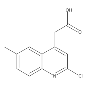 (2-Chloro-6-methylquinolin-4-yl)acetic acid Structure