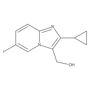 (2-Cyclopropyl-6-iodoimidazo[1,2-a]pyridin-3-yl)methanol Structure