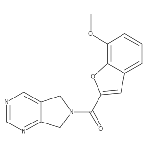 (7-methoxybenzofuran-2-yl)(5H-pyrrolo[3,4-d]pyrimidin-6(7H)-yl)methanone结构式