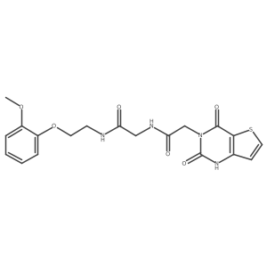 2-(2,4-dioxo-1,2-dihydrothieno[3,2-d]pyrimidin-3(4H)-yl)-N-(2-((2-(2-methoxyphenoxy)ethyl)amino)-2-oxoethyl)acetamide Structure