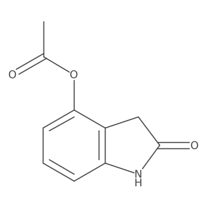 4-(acetyloxy)-1,3-dihydro-2H-indol-2-one Structure