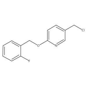 5-(Chloromethyl)-2-[(2-fluorophenyl)methoxy]pyridine Structure