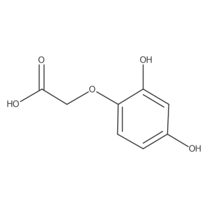 2-(2,4-Dihydroxyphenoxy)acetic acid结构式