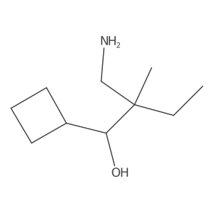 2-(Aminomethyl)-1-cyclobutyl-2-methylbutan-1-ol结构式