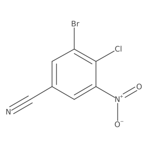 3-Bromo-4-chloro-5-nitrobenzonitrile Structure