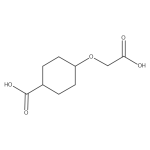 4-(Carboxymethoxy)cyclohexane-1-carboxylic acid结构式