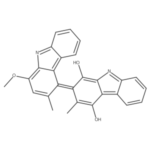1a(2)-Methoxy-3,3a(2)-dimethyl[2,4a(2)-bi-9H-carbazole]-1,4-dione Structure