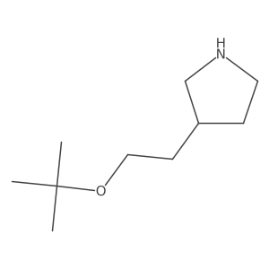 3-[2-(Tert-butoxy)ethyl]pyrrolidine结构式