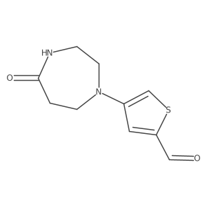 4-(5-Oxo-1,4-diazepan-1-YL)thiophene-2-carbaldehyde结构式