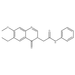 2-(6,7-dimethoxy-4-oxoquinazolin-3(4H)-yl)-N-(pyridin-2-yl)acetamide结构式