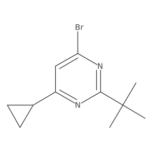 4-Bromo-2-tert-butyl-6-cyclopropylpyrimidine Structure