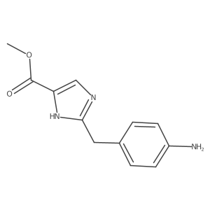 methyl 2-(4-aminobenzyl)-1H-imidazole-5-carboxylate Structure
