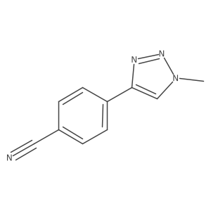4-(1-methyl-1H-1,2,3-triazol-4-yl)benzonitrile Structure