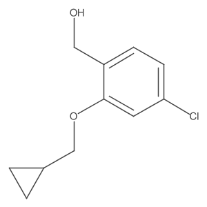 [4-Chloro-2-(cyclopropylmethoxy)phenyl]methanol Structure