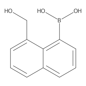 8-(Hydroxymethyl)naphthalene-1-boronic acid结构式