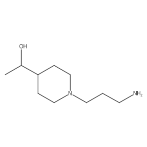 1-(1-(3-Aminopropyl)piperidin-4-yl)ethan-1-ol结构式