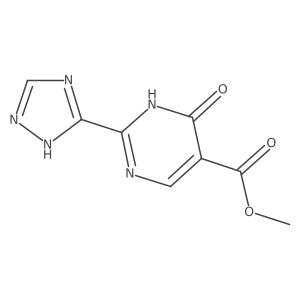 methyl 6-oxo-2-(4H-1,2,4-triazol-3-yl)-1,6-dihydropyrimidine-5-carboxylate结构式