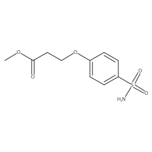 Methyl 3-(4-sulfamoylphenoxy)propanoate结构式