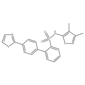 4''-Thiazol-2-yl-biphenyl-2-sulfonic acid (3,4-dimethyl-isoxazol-5-yl)-amide Structure