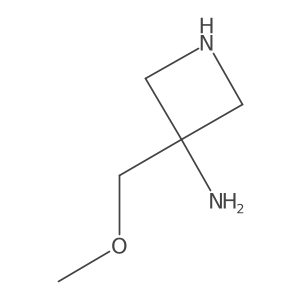 3-(Methoxymethyl)azetidin-3-amine结构式