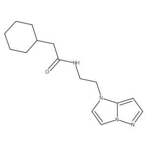 N-(2-(1H-imidazo[1,2-b]pyrazol-1-yl)ethyl)-2-cyclohexylacetamide结构式