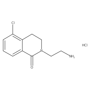2-(2-Aminoethyl)-5-chloro-1,2,3,4-tetrahydroisoquinolin-1-one hydrochloride Structure