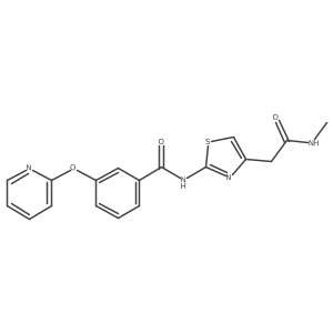 N-(4-(2-(methylamino)-2-oxoethyl)thiazol-2-yl)-3-(pyridin-2-yloxy)benzamide Structure