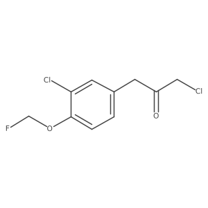 1-Chloro-3-(3-chloro-4-(fluoromethoxy)phenyl)propan-2-one结构式