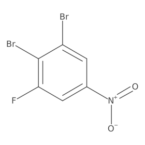 1,2-Dibromo-3-fluoro-5-nitrobenzene结构式