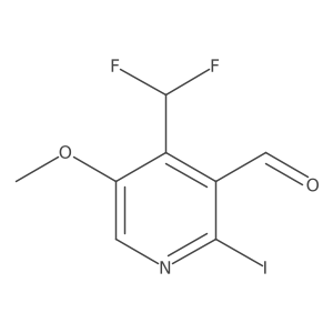 4-(Difluoromethyl)-2-iodo-5-methoxynicotinaldehyde Structure