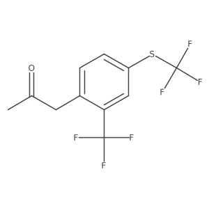 1-(2-(Trifluoromethyl)-4-(trifluoromethylthio)phenyl)propan-2-one结构式