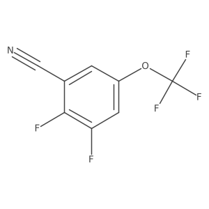 2,3-Difluoro-5-(trifluoromethoxy)benzonitrile Structure