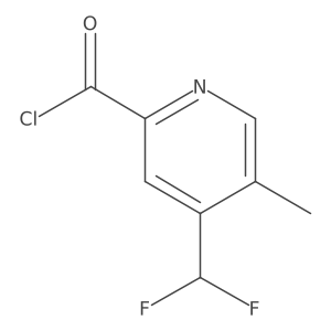 4-(Difluoromethyl)-5-methylpicolinoyl chloride结构式