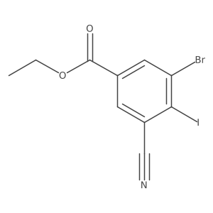 Ethyl 3-bromo-5-cyano-4-iodobenzoate Structure