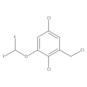 2,5-Dichloro-3-(difluoromethoxy)benzyl chloride结构式