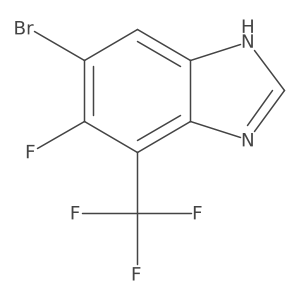 6-Bromo-5-fluoro-4-(trifluoromethyl)-1H-benzimidazole结构式