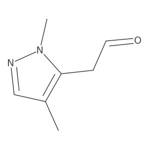 2-(1,4-dimethyl-1H-pyrazol-5-yl)acetaldehyde结构式